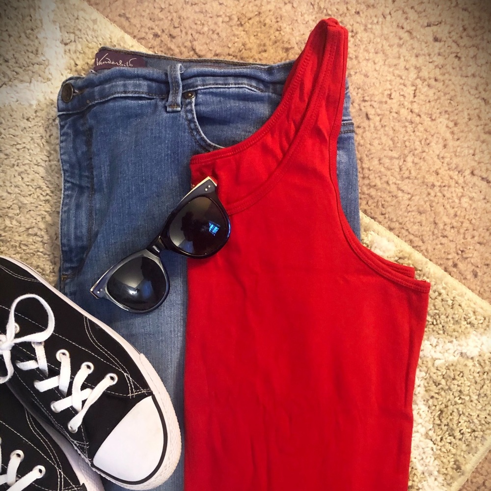 Faded Glory Tank Top Red